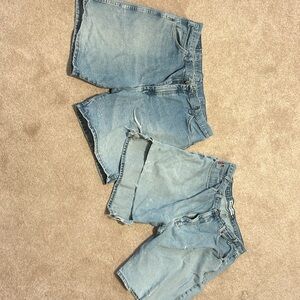 2pair men’s jean shorts